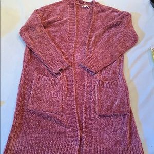 Chenille duster sweater